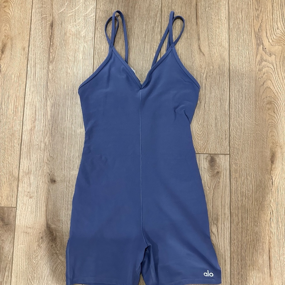 Alo Blue Strappy Jumpsuit